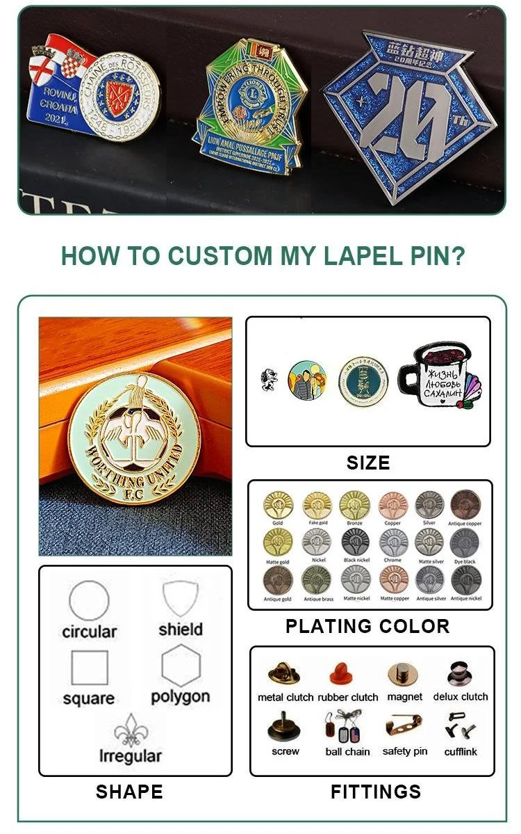 China Wholesale Custom Logo Metal Souvenir Challenge Political Enamel Lapel Pin Sheriff Star Police Pilot Security Officer Flag Brooch Shield Military Badge