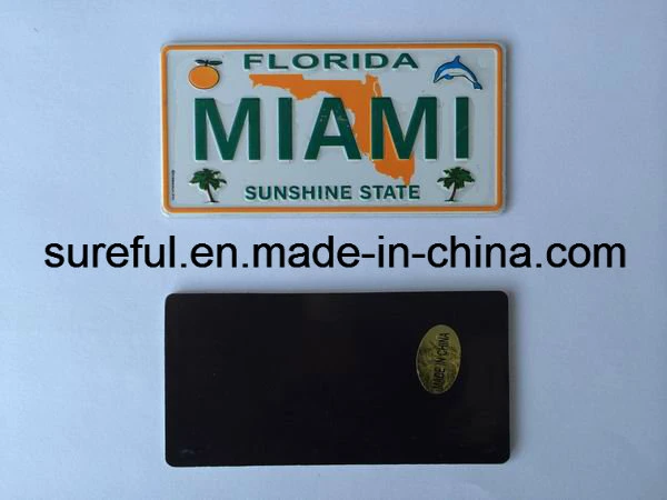 Magnet License Plate Miami Souvenirs