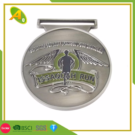 Médaille du défi en alliage de zinc métallique dans différents trophées de placage (306)