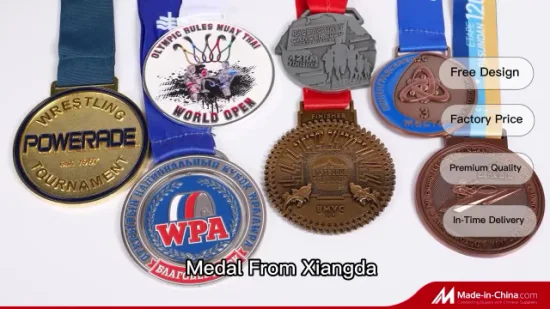 Les médaillons plaqués or de la Coupe du monde du Qatar ont personnalisé les médailles de texte gravées en 3D fabriquées par la Chine