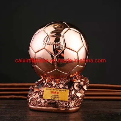 Trophée en métal personnalisé du fabricant de trophées de football de la coupe du monde de football