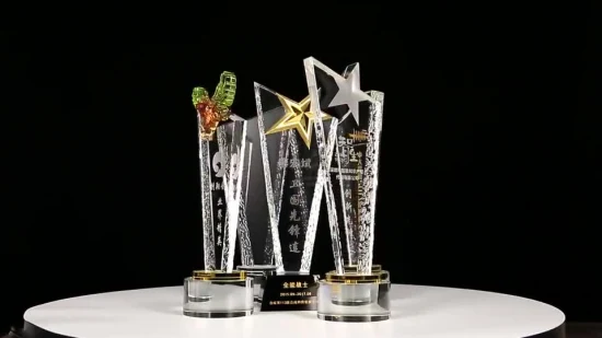 Trophée de la Coupe du Monde de Yiwu en Chine Trophées d'or en métal personnalisés