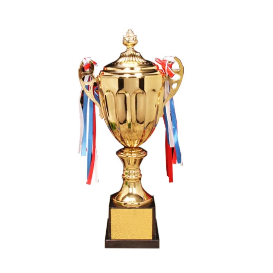 Hot Sale Economy Trophy Cup School and Clubs Cheap Gold Metal Sports Trophy