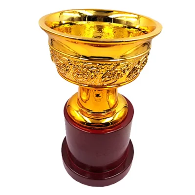 Personnalisez le trophée de la coupe d'or en métal de conception pour la cérémonie de remise des prix